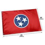 Fly Breeze 4 X 6 Ft Polyester Flag Tennessee Flag Double Stitched Brass Grommets House Decorations