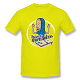 Mens Novelty T-Shirt Cornholio Breathable Crew Neck Short Sleeves Shirt