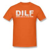 Men's Casual T-shirt DILF Devoted Involved Loving Father O Neck Short Sleeves Tees