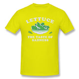 Men's Graphic T Shirt Lettuce The Taste Of Sadness Cool Round Neck Short Sleeves Shirt