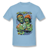Men's Casual T-shirt Cheech And Chong Zombies Cool O-Neck Short Sleeves Blouse Tops