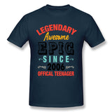 Men's Casual T-shirt Legendary Awesome Epic Since 2006 Offical Teenager For Light Cool Round Neck Short Sleeves Blouse Tops