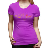 Womens Graphic T-Shirt Vu Meter Sexy O-Neck Short Sleeve Tops