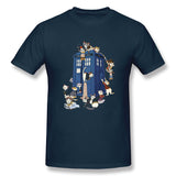 Mens Novelty T-Shirt Doctor Mew Breathable Crew Neck Short Sleeves Tee