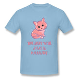 Men's Graphic T Shirt Cute Kitty Cat Cool O-Neck Short Sleeves Tees