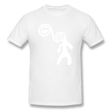 Mens Novelty T-Shirt Spirally Spiral Psychedelic White Breathable Round Neck Short Sleeves Blouse Tops