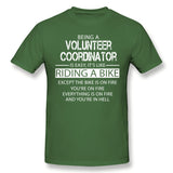 Men's Graphic T Shirt Volunteer Coordinator Breathable Crew Neck Short Sleeves Tees