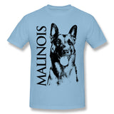 Mens Novelty T-Shirt Malinois Belgian Shepherd Mechelaar Maligator Cool Round Neck Short Sleeves Blouse Tops