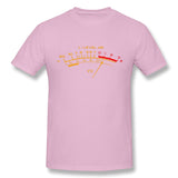 Men's Casual T-shirt Vu Meter Cool Crew Neck Short Sleeves Blouse Tops