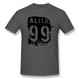 Cotton T Shirt for Men Alita 99 Cool Round Neck Short Sleeves Shirt