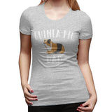 Women’s Cotton T Shirt Guinea Pig Funny Design - Guinea Pig Dad Flowy O-Neck Short Sleeve Tee