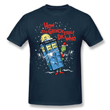 Mens Novelty T-Shirt How The Grinch Stole Dr Style O-Neck Short Sleeves Blouse Tops