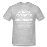Men's Graphic T Shirt Volunteer Coordinator Breathable Crew Neck Short Sleeves Tees