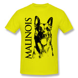 Mens Novelty T-Shirt Malinois Belgian Shepherd Mechelaar Maligator Cool Round Neck Short Sleeves Blouse Tops
