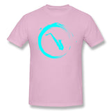 Men's Casual T-shirt Saxophone Comfortable Crew Neck Short Sleeves Blouse Tops