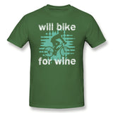 Men's Graphic T Shirt Want Bike For Wine Style O-Neck Short Sleeves Blouse Tops