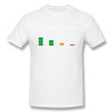 Men's Casual T-shirt Social Battery Dying For This Introvert Cool O-Neck Short Sleeves Shirt