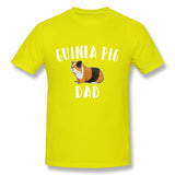 Men's Casual T-shirt Guinea Pig Funny Design - Guinea Pig Dad Style Round Neck Short Sleeves Shirt