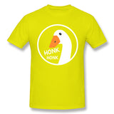Mens Novelty T-Shirt Goose Honk Comfy Crew Neck Short Sleeves Tees