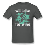 Men's Graphic T Shirt Want Bike For Wine Style O-Neck Short Sleeves Blouse Tops