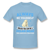Men's Graphic T Shirt Always Be Yourself Cool Round Neck Short Sleeves Tee