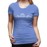 Womens Graphic T-Shirt Car Soft Crew Neck Short Sleeve Shirts