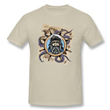 Cotton T Shirt for Men The Captain And His Quarters Comfortable Crew Neck Short Sleeves Tee