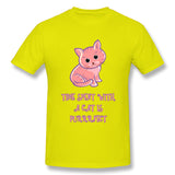 Men's Graphic T Shirt Cute Kitty Cat Cool O-Neck Short Sleeves Tees