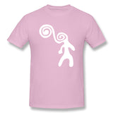 Mens Novelty T-Shirt Spirally Spiral Psychedelic White Breathable Round Neck Short Sleeves Blouse Tops