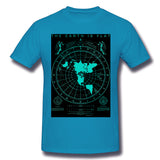 Men's Casual T-shirt The Earth Is Flat Cool Crew Neck Short Sleeves Tees