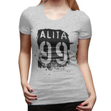 Novelty T Shirt for Women Alita 99 Summer Round Neck Short Sleeve Shirts
