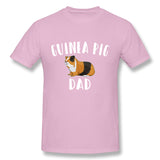 Men's Casual T-shirt Guinea Pig Funny Design - Guinea Pig Dad Style Round Neck Short Sleeves Shirt