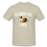 Men's Casual T-shirt Guinea Pig Funny Design - Guinea Pig Dad Style Round Neck Short Sleeves Shirt