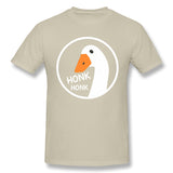 Mens Novelty T-Shirt Goose Honk Comfy Crew Neck Short Sleeves Tees