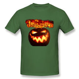 Men's Casual T-shirt Happy Halloween Style O-Neck Short Sleeves Tee