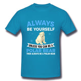 Men's Graphic T Shirt Always Be Yourself Cool Round Neck Short Sleeves Tee