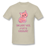 Men's Graphic T Shirt Cute Kitty Cat Cool O-Neck Short Sleeves Tees