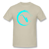 Men's Casual T-shirt Saxophone Comfortable Crew Neck Short Sleeves Blouse Tops