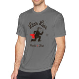 Cotton T Shirt for Men LIAR LIAR�Breathable O-Neck Short Sleeves Shirt
