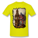 Men's Casual T-shirt London Big Ben Cool O-Neck Short Sleeves Blouse Tops