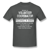 Men's Graphic T Shirt Volunteer Coordinator Breathable Crew Neck Short Sleeves Tees