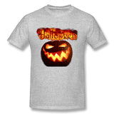 Men's Casual T-shirt Happy Halloween Style O-Neck Short Sleeves Tee