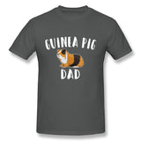 Men's Casual T-shirt Guinea Pig Funny Design - Guinea Pig Dad Style Round Neck Short Sleeves Shirt