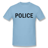Men's Graphic T Shirt POLICE Cool O-Neck Short Sleeves Shirt