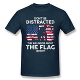 Men's Casual T-shirt Dont Be Distracted Comfy Crew Neck Short Sleeves Shirt