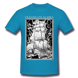 Men's Casual T-shirt Oceans Ate Alaska Comfy Round Neck Short Sleeves Tee