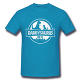 Mens Novelty T-Shirt Daddysaurus Comfy O-Neck Short Sleeves Shirt