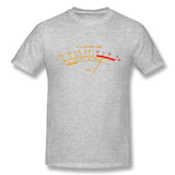 Men's Casual T-shirt Vu Meter Cool Crew Neck Short Sleeves Blouse Tops
