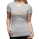 Womens Graphic T-Shirt Vu Meter Sexy O-Neck Short Sleeve Tops
