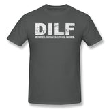 Men's Casual T-shirt DILF Devoted Involved Loving Father O Neck Short Sleeves Tees